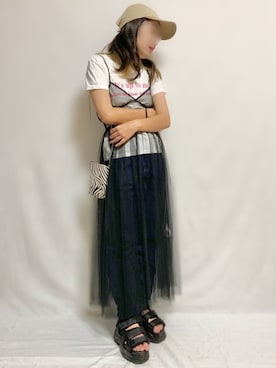 🌷𝒚𝒖𝒖𝒓𝒊.🌷さん（レディース・150cm）の夏コーディネート