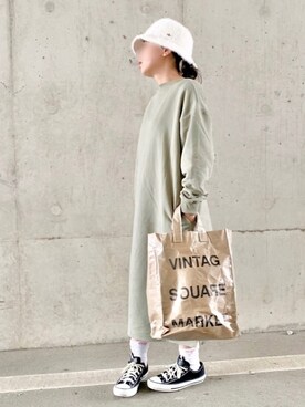 「シュプリーム」｜「アイテム（ワンピース/ドレス）」を使った、🌷𝒚𝒖𝒖𝒓𝒊.🌷さん（レディース・150cm）の秋コーディネート