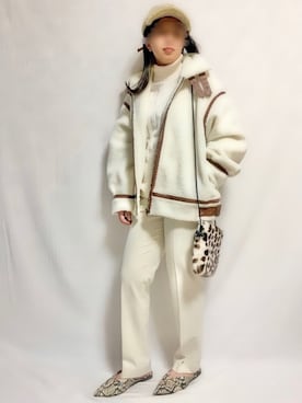 「PairPair（ペアペア）のアイテム（ブルゾン）」を使った、🌷𝒚𝒖𝒖𝒓𝒊.🌷さん（レディース・150cm）の秋コーディネート