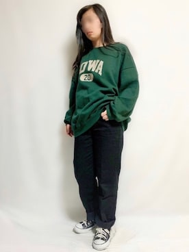 「M nort（エムノート）のアイテム（パンツ）」を使った、🌷𝒚𝒖𝒖𝒓𝒊.🌷さん（レディース・150cm）の冬コーディネート