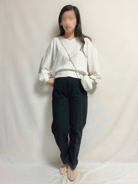 「M nort（エムノート）のアイテム（パンツ）」を使った、🌷𝒚𝒖𝒖𝒓𝒊.🌷さん（レディース・150cm）の春コーディネート