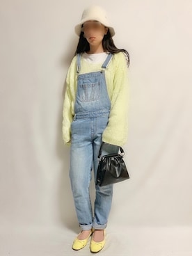 「ミサリナ」｜「アイテム（オールインワン・サロペット）」を使った、🌷𝒚𝒖𝒖𝒓𝒊.🌷さん（レディース・150cm）の春コーディネート