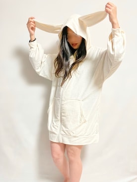 「うさ耳」｜🌷𝒚𝒖𝒖𝒓𝒊.🌷さん（レディース・150cm）の春コーディネート