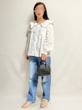 「M nort（エムノート）のアイテム（パンツ）」を使った、🌷𝒚𝒖𝒖𝒓𝒊.🌷さん（レディース・150cm）の春コーディネート