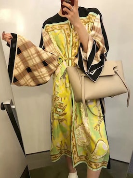 「DRIES VAN NOTEN（ドリスヴァンノッテン）のアイテム（ワンピース/ドレス）」を使った、木有喵WeChat：mew77it01さん（レディース・170cm）の春コーディネート