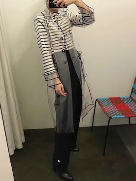 「miu miu（ミュウミュウ）のアイテム（ジャケット/アウター）」を使った、木有喵WeChat：mew77it01さん（レディース・170cm）の春コーディネート
