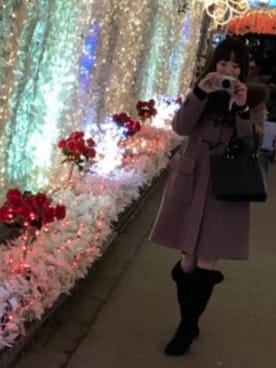 「チョコ色に染まれ」｜「アイテム（ダッフルコート）」を使った、RISAさん（レディース・162cm）の冬コーディネート