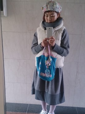 「fafa（フェフェ）のアイテム」を使った、knmさん（レディース・154cm）の春コーディネート