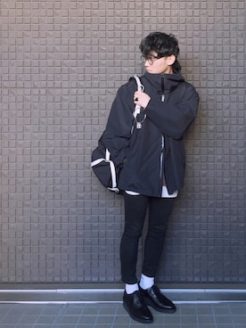 「LAD MUSICIAN（ラッドミュージシャン）のアイテム（マウンテンパーカー）」を使った、心さん（メンズ・165cm）の春コーディネート