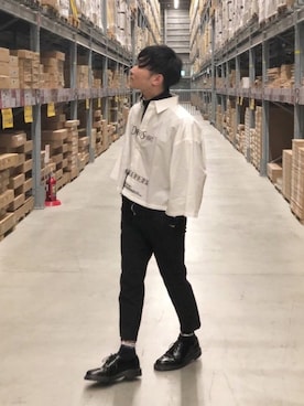 「doublet（ダブレット）のアイテム（レッグウェア）」を使った、心さん（メンズ・164cm）の冬コーディネート