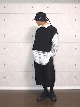 「doublet（ダブレット）のアイテム（シャツ/ブラウス）」を使った、心さん（メンズ・164cm）の春コーディネート
