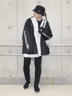 「レイヤードstyle」｜「アイテム（ナイロンジャケット）」を使った、心さん（メンズ・164cm）の冬コーディネート