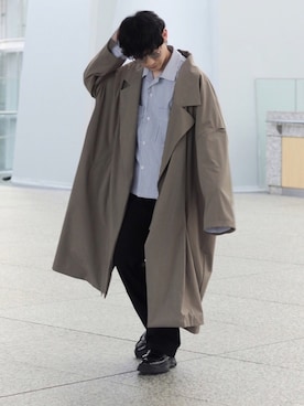 「my beautiful landlet（マイビューティフルランドレット）のアイテム（その他アウター）」を使った、心さん（メンズ・164cm）の春コーディネート