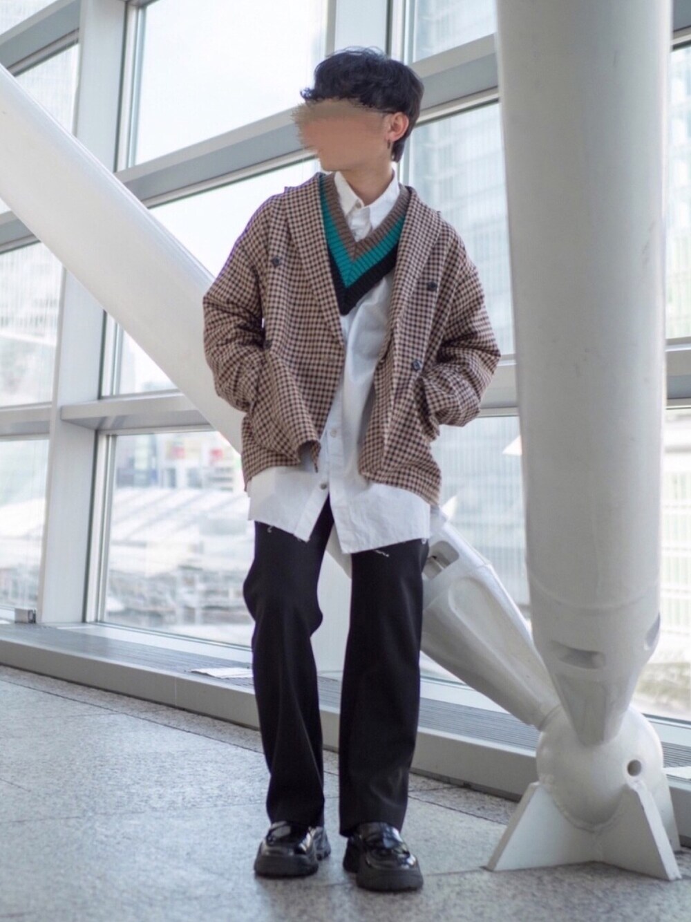 RAF SIMONSのネックウォーマー/スヌードを使った人気ファッション