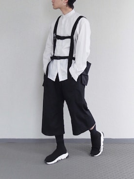 「YSTRDY's TMRRW（イエスタデイズトゥモロー）のアイテム」を使った、心さん（メンズ・164cm）の春コーディネート