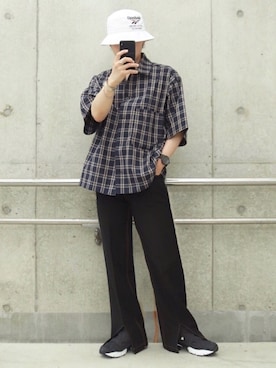 「u170」｜「アイテム（アクセサリー）」を使った、心さん（メンズ・164cm）の夏コーディネート