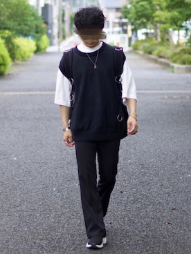 「u170」｜「アイテム（アクセサリー）」を使った、心さん（メンズ・165cm）の夏コーディネート