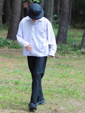 「LAD MUSICIAN（ラッドミュージシャン）のアイテム（サンダル）」を使った、心さん（メンズ・165cm）の夏コーディネート
