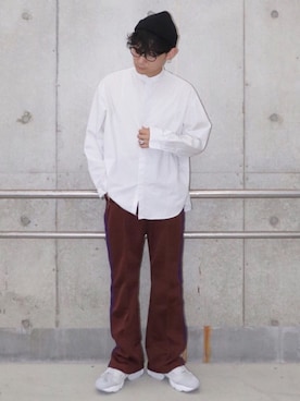 「MASONPRINCE（メイソンプリンス）のアイテム（帽子）」を使った、心さん（メンズ・164cm）の秋コーディネート