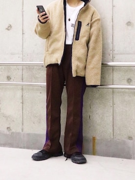 「KANGOL（カンゴール）のアイテム（ジャケット/アウター）」を使った、心さん（メンズ・164cm）の秋コーディネート