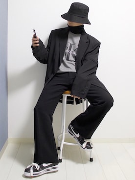 「INTER FACTORY（インターファクトリー）のアイテム（帽子）」を使った、心さん（メンズ・164cm）の冬コーディネート