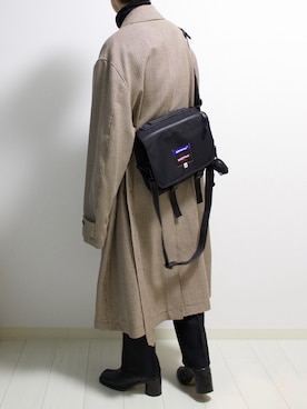 「ADER error（アーダーエラー）のアイテム（バッグ）」を使った、心さん（メンズ・164cm）の冬コーディネート