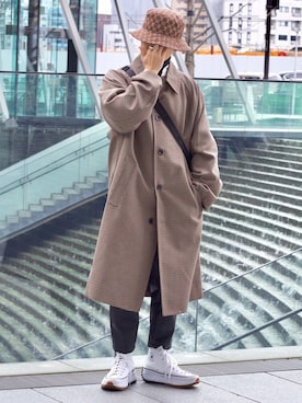 「ADER error（アーダーエラー）のアイテム」を使った、心さん（メンズ・164cm）の冬コーディネート