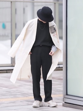 「GUCCI（グッチ）のアイテム（シューズ）」を使った、心さん（メンズ・164cm）の冬コーディネート