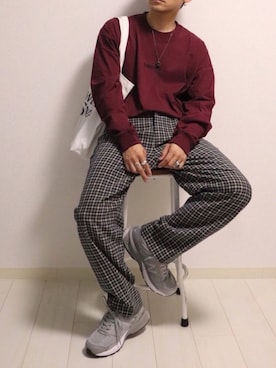 「CONVERSE（コンバース）のアイテム（トップス）」を使った、心さん（メンズ・164cm）の秋コーディネート