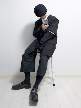 「KANGOL（カンゴール）のアイテム（ハンチング/ベレー帽）」を使った、心さん（メンズ・164cm）の春コーディネート