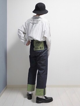YUKI HASHIMOTOのデニムパンツを使った人気ファッション