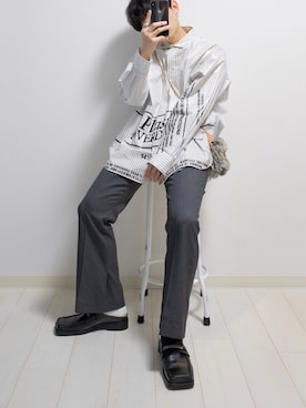 「G.O.C（ジーオーシー）のアイテム」を使った、心さん（メンズ・164cm）の春コーディネート