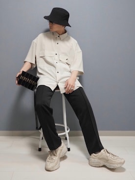 「G.O.C（ジーオーシー）のアイテム」を使った、心さん（メンズ・164cm）の春コーディネート