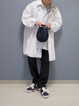 「PEACEMINUSONE（ピースマイナスワン）のアイテム」を使った、心さん（メンズ・164cm）の春コーディネート