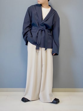 「MARTINE ROSE（マーティンローズ）のアイテム」を使った、心さん（メンズ・164cm）の春コーディネート