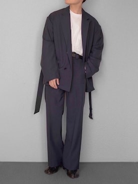 「RYO TAKASHIMA（リョウタカシマ）のアイテム（ジャケット/アウター）」を使った、心さん（メンズ・164cm）の春コーディネート