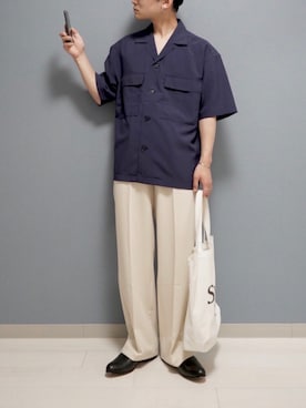 「Steven Alan（スティーブンアラン）のアイテム（ブーツ）」を使った、心さん（メンズ・164cm）の春コーディネート