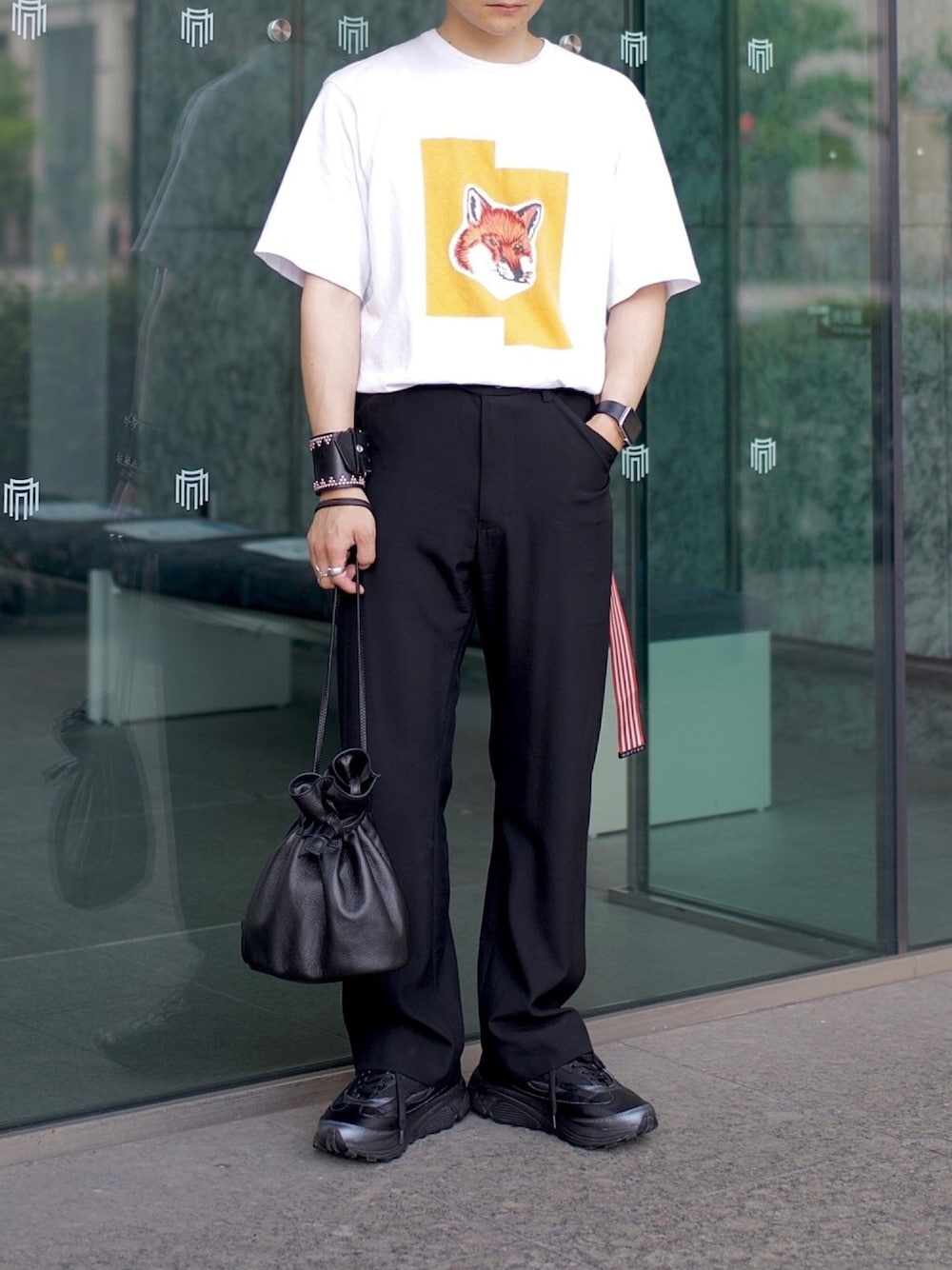 Botter ベルト BOTTER（ボッター）の「【BOTTER】 BELT RED WHITE STRIPE