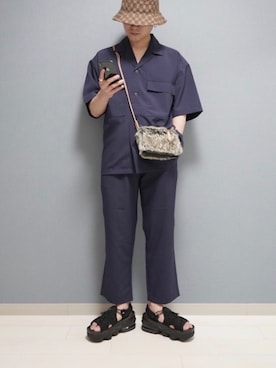 「MONKEY TIME（モンキータイム）のアイテム」を使った、心さん（メンズ・164cm）の夏コーディネート