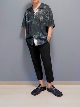 「MARTINE ROSE（マーティンローズ）のアイテム」を使った、心さん（メンズ・164cm）の夏コーディネート