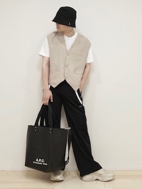 「ANDERSSON BELL（アンダースンベル）のアイテム」を使った、心さん（メンズ・164cm）の夏コーディネート