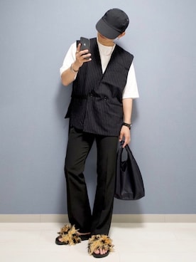「G.O.C（ジーオーシー）のアイテム」を使った、心さん（メンズ・164cm）の夏コーディネート