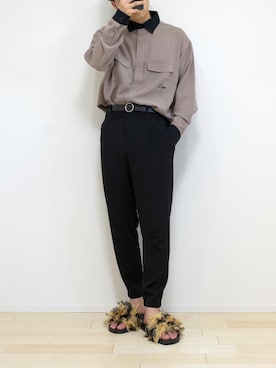 「Neutralcolor（ニュートラルカラー）のアイテム」を使った、心さん（メンズ・164cm）の夏コーディネート