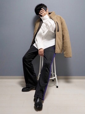 「KANGOL（カンゴール）のアイテム（ジャケット/アウター）」を使った、心さん（メンズ・164cm）の秋コーディネート