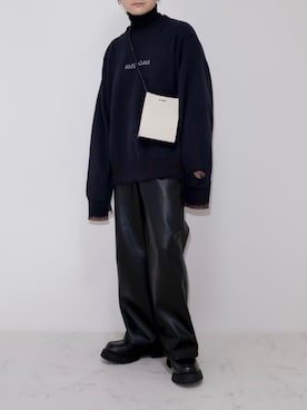 「stein（シュタイン）のアイテム（スウェット）」を使った、心さん（メンズ・164cm）の冬コーディネート
