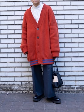 「LAD MUSICIAN（ラッドミュージシャン）のアイテム（パンツ）」を使った、心さん（メンズ・164cm）の冬コーディネート