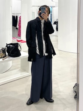 「LAD MUSICIAN（ラッドミュージシャン）のアイテム（パンツ）」を使った、心さん（メンズ・164cm）の冬コーディネート