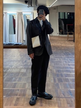 「VICTIM（ヴィクティム）のアイテム（ジャケット/アウター）」を使った、心さん（メンズ・164cm）の春コーディネート