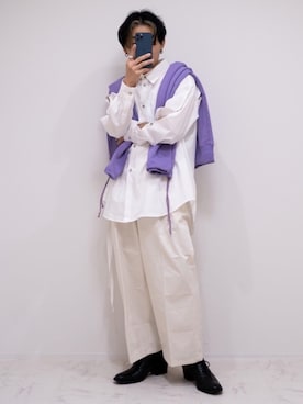 「SYU.HOMME/FEMM（シュウ）のアイテム」を使った、心さん（メンズ・164cm）の冬コーディネート