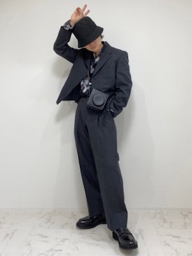 「LAD MUSICIAN（ラッドミュージシャン）のアイテム（トップス）」を使った、心さん（メンズ・164cm）の春コーディネート
